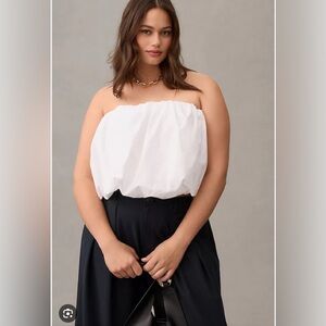 Anthropologie top, White Crop